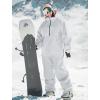 GSOU SNOW Womens Snowboard Jacket Men Snow Jacket Warm Waterproof Coat Ski Jacket for Winter Sport(Grey)