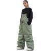 GSOU SNOW Men Snow Pants Snowboard Bibs Baggy Women Ski Pant Snow Bibs Overalls Waterproof Windproof Insulated(Army Green 1)