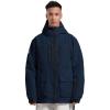 GSOU SNOW Men’s Ski Jacket Snowboard Snow Coat Waterproof Windproof Insulated Winter Mountain Outdoor Sports Hooded Warm(Navy)