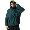 GSOU SNOW Mens Womens Ski Jacket Baggy Snowboard Coat Waterproof Shell Jacket Snow Hoodie Loose Fit For Winter Outdoor Sports(Army Green)