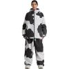 GSOU SNOW Ski Jacket Men Snowboard Coat Baggy Snow Suit Outfits Waterproof Insulated for Women Winter Sport(Cow-2)