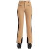 GSOU SNOW Ski Pants Women Snow Pants Slim Waterproof Insulated Windproof Winter Sports Warm With a Waistband(Coffee)