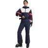 GSOU SNOW Ski Suit Women Snowsuit One Piece Snowboarding Waterproof Windproof Jumpsuit for Outdoor Sports(Navy Blue)