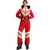 GSOU SNOW Ski Suit Women Snowsuit One Piece Snowboarding Waterproof Windproof Jumpsuit for Outdoor Sports(Red)