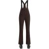 GSOU SNOW Women Ski Bib Pants Snow Overalls Snowboard Waterproof Windproof Insulated Slim Winter Warm High elasticity(Coffee)