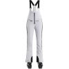 GSOU SNOW Women Ski Bib Pants Snow Overalls Snowboard Waterproof Windproof Insulated Slim Winter Warm High elasticity(White)