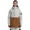 GSOU SNOW Women Ski Jacket Snow Coat Waterproof Windproof Snowboarding Jacket Coat Insulated Warm Winter(Brown)