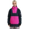 GSOU SNOW Women Ski Jacket Snow Coat Waterproof Windproof Snowboarding Jacket Coat Insulated Warm Winter(Navy Rose Red)