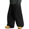 GSOU SNOW Womens Mens Snow Pants Baggy Snowboard Ski Pant Loose Waterproof Windproof Insulated(Black)