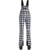 GSOU SNOW Womens Ski Bibs Snow Pants Snowboard Slim Overalls Insulated Waterproof Windproof Warm Winter(Thousand Bird Grid)