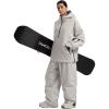 GSOU SNOW Womens Ski Jacket and Pants Set Snowsuit Snow Coat Waterproof Windproof Ski Suit Warm for Winter(Beige-5)