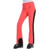 GSOU SNOW Womens Ski Pants Slim Snow Flared Snowboarding Insulated Waterproof Windproof Winter Outdoor Hiking Warm(Orange-red)