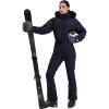 GSOU SNOW Womens Ski Suits Down One Piece Snowsuit Waterproof Snowboard Jumpsuits Winter Ski Outfit(Navy Blue)
