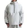 GSOU SNOW Womens Snowboard Jacket Men Snow Jacket Warm Waterproof Coat Ski Jacket for Winter Sport(Grey)