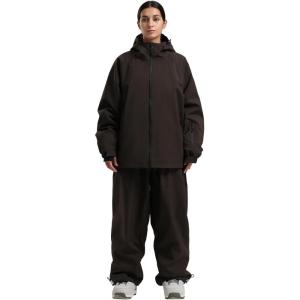 GSOU SNOW Ski Jacket Men Snowboard Coat Baggy Snow Suit Outfits Waterproof Insulated for Women Winter Sport(Deep Coffee-2)