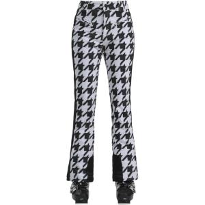 GSOU SNOW Ski Pants Women Snow Pants Slim Waterproof Insulated Windproof Winter Sports Warm With a Waistband(Grid)