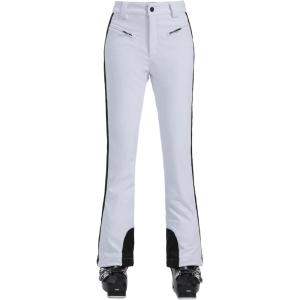 GSOU SNOW Ski Pants Women Snow Pants Slim Waterproof Insulated Windproof Winter Sports Warm With a Waistband(White)