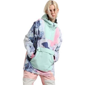 GSOU SNOW Women Ski Jacket Snow Coat Waterproof Windproof Snowboarding Jacket Coat Insulated Warm Winter(Pink Camouflage)