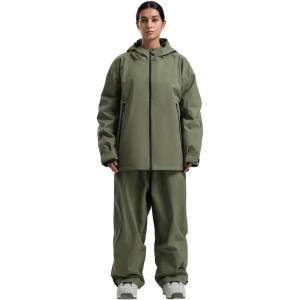 GSOU SNOW Women Ski Jacket and Pants Set Men Snowboard Jacket Baggy Snow Suit Waterproof Windproof Insulation Ski suit(Green)