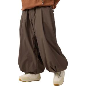 GSOU SNOW Womens Mens Snow Pants Baggy Snowboard Ski Pant Loose Waterproof Windproof Insulated(Coffee-1)
