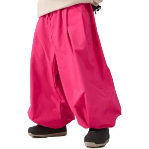 GSOU SNOW Womens Mens Snow Pants Baggy Snowboard Ski Pant Loose Waterproof Windproof Insulated(Rose Red-1)