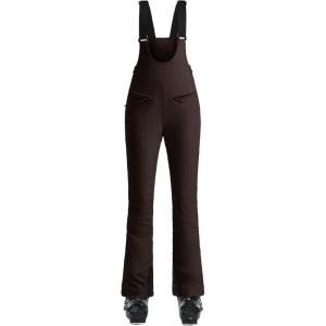 GSOU SNOW Womens Ski Bibs Snow Pants Snowboard Slim Overalls Insulated Waterproof Windproof Warm Winter(Brown)