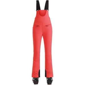 GSOU SNOW Womens Ski Bibs Snow Pants Snowboard Slim Overalls Insulated Waterproof Windproof Warm Winter(Orange Red)