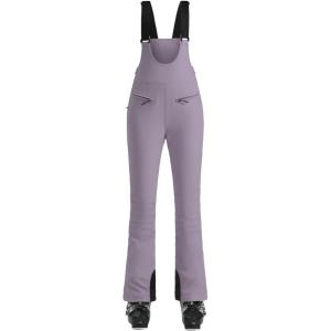GSOU SNOW Womens Ski Bibs Snow Pants Snowboard Slim Overalls Insulated Waterproof Windproof Warm Winter(Purple)