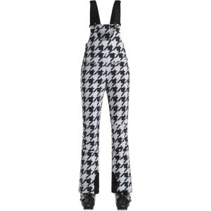 GSOU SNOW Womens Ski Bibs Snow Pants Snowboard Slim Overalls Insulated Waterproof Windproof Warm Winter(Thousand Bird Grid)