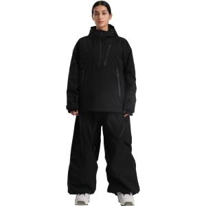GSOU SNOW Women’s Ski Jacket and Pants Set Baggy Snowboard Jacket Snow Suit Waterproof Windproof Hooded Coat(Black)