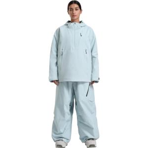 GSOU SNOW Women’s Ski Jacket and Pants Set Baggy Snowboard Jacket Snow Suit Waterproof Windproof Hooded Coat(Blue)