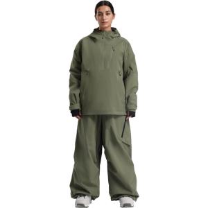 GSOU SNOW Women’s Ski Jacket and Pants Set Baggy Snowboard Jacket Snow Suit Waterproof Windproof Hooded Coat(Green)