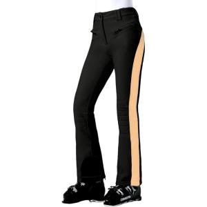 GSOU SNOW Womens Ski Pants Slim Snow Flared Snowboarding Insulated Waterproof Windproof Winter Outdoor Hiking Warm(Black Brown)