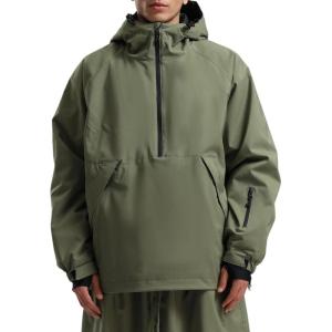 GSOU SNOW Womens Snowboard Jacket Men Snow Jacket Warm Waterproof Coat Ski Jacket for Winter Sport(Army Green)
