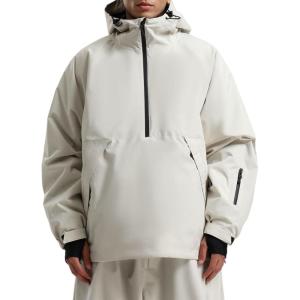 GSOU SNOW Womens Snowboard Jacket Men Snow Jacket Warm Waterproof Coat Ski Jacket for Winter Sport(Beige)