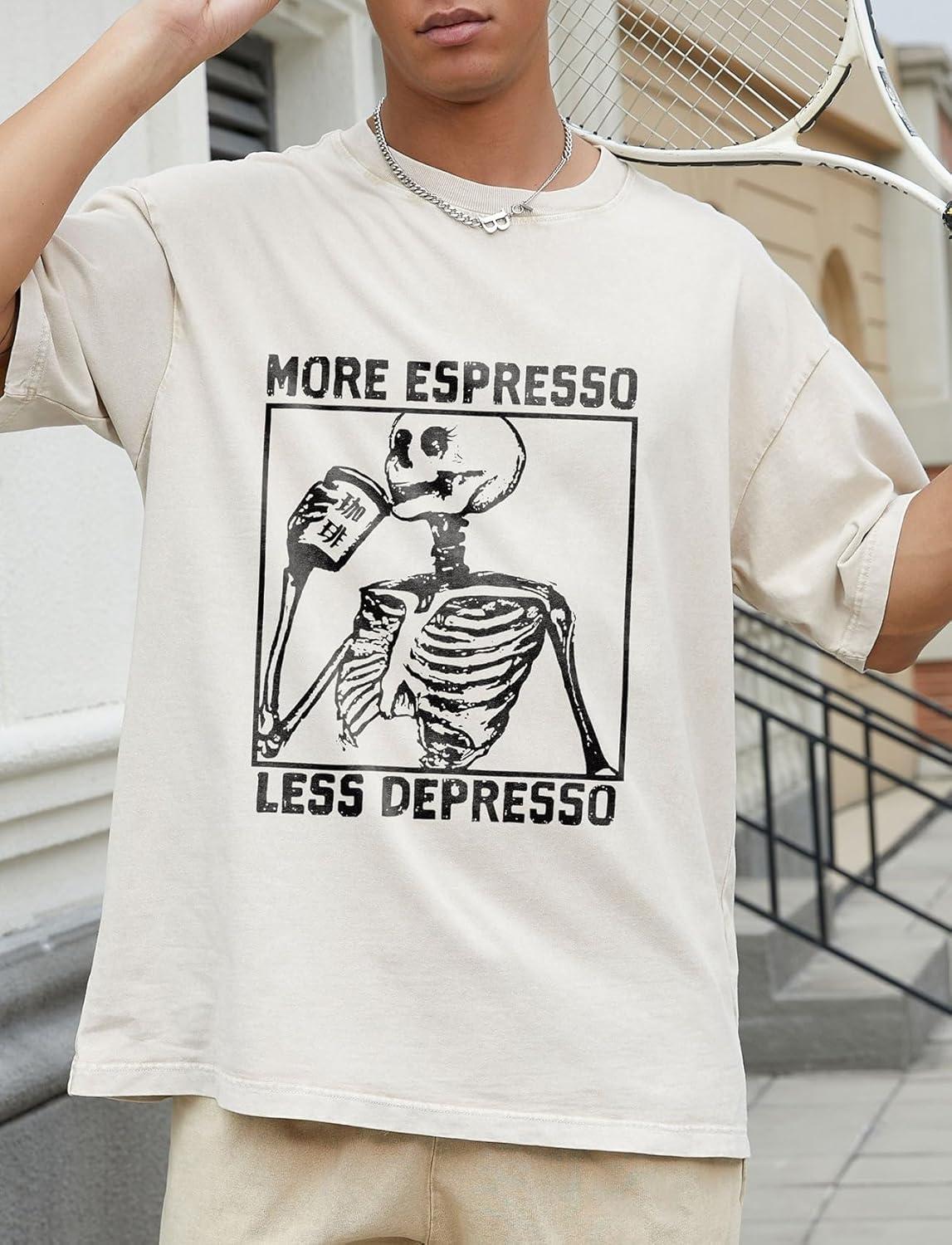 image:imageGSOU SNOW Men Oversized T Shirt Cotton Casual Unisex Short Sleeve Vintage Baggy Tee Shirts Washed Mens StreetwearWashed Khaki2