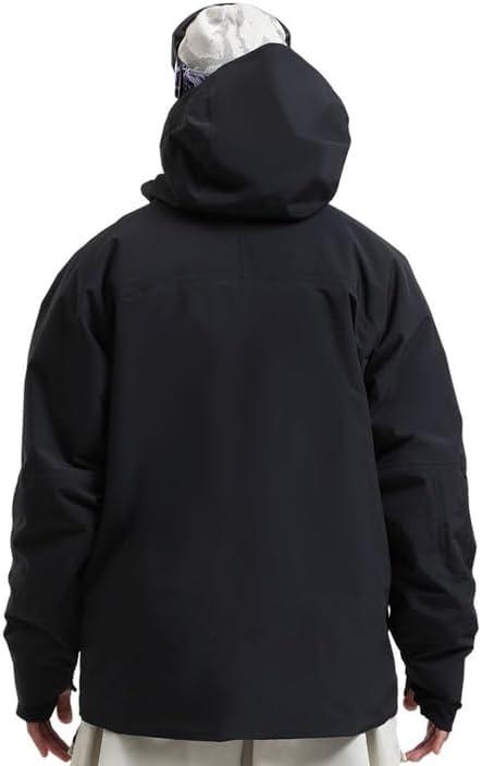 image:imageGSOU SNOW Mens Snowboard Jacket Waterproof Ski Coat Winter Snow Insulated Windproof JacketBlack