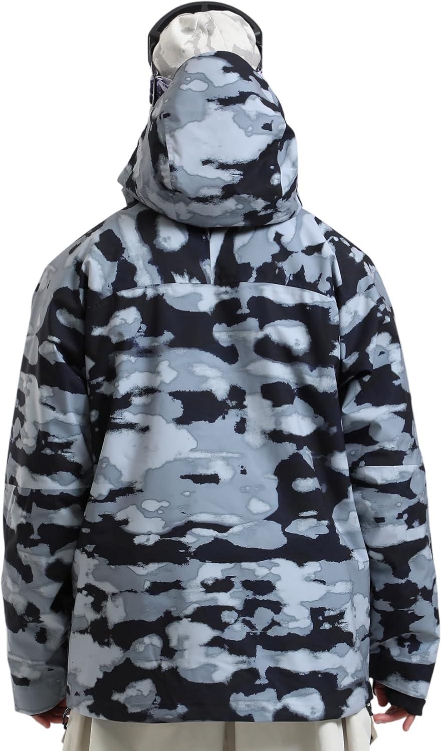 image:imageGSOU SNOW Mens Snowboard Jacket Waterproof Ski Coat Winter Snow Insulated Windproof JacketCamouflage