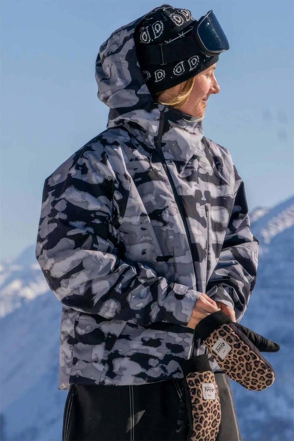 image:imageGSOU SNOW Mens Snowboard Jacket Waterproof Ski Coat Winter Snow Insulated Windproof JacketCamouflage
