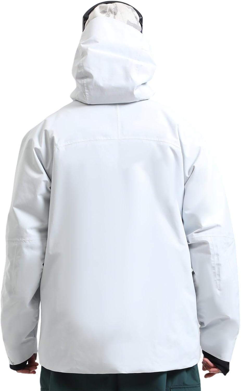 image:imageGSOU SNOW Mens Snowboard Jacket Waterproof Ski Coat Winter Snow Insulated Windproof JacketGrey