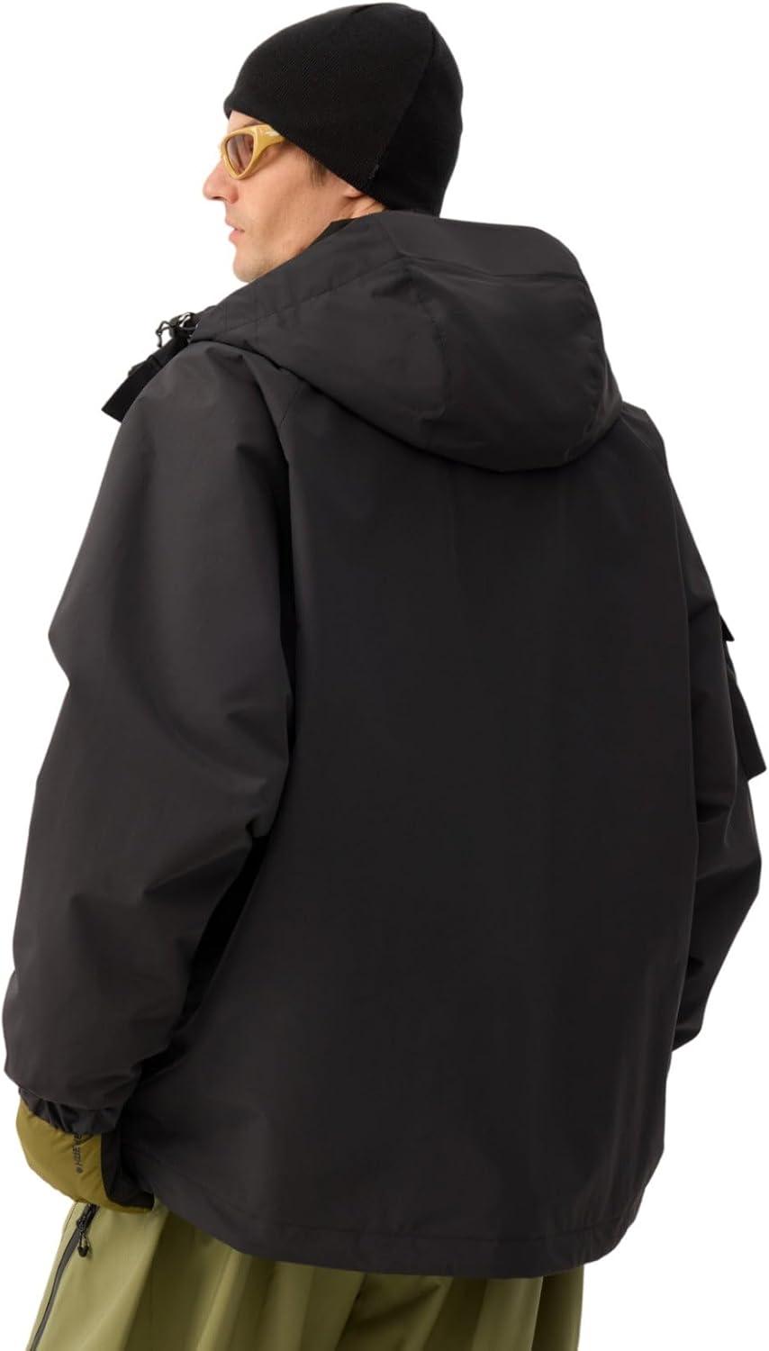 image:imageGSOU SNOW Snowboard Jacket Men Ski Jackets Women Snow Jacket Snowboarding Coat Mountain Hooded Waterproof WindproofBlack03