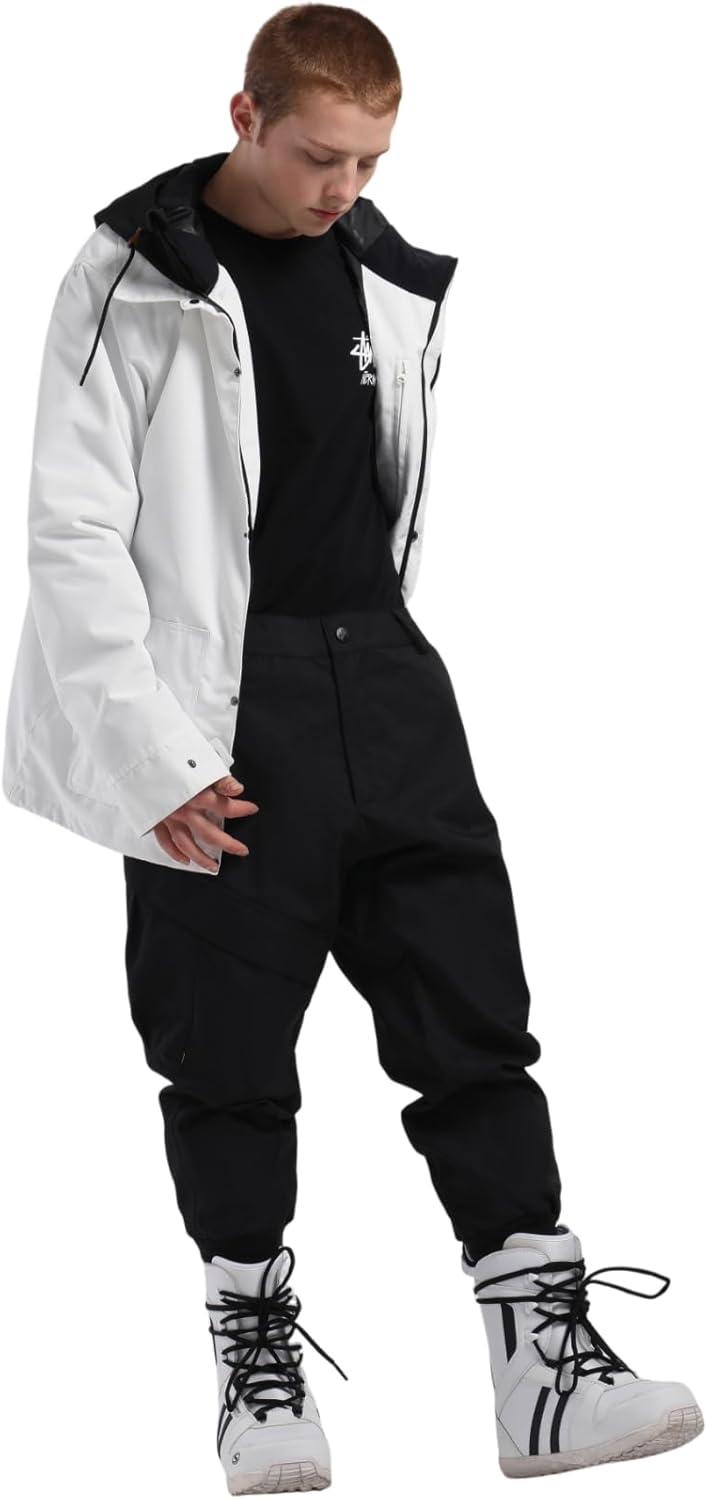 image:imageGSOU SNOW Womens Ski Pants Mens Snowboard Pants Waterproof Snow Pants for Winter Outdoor Sport WarmBlack13