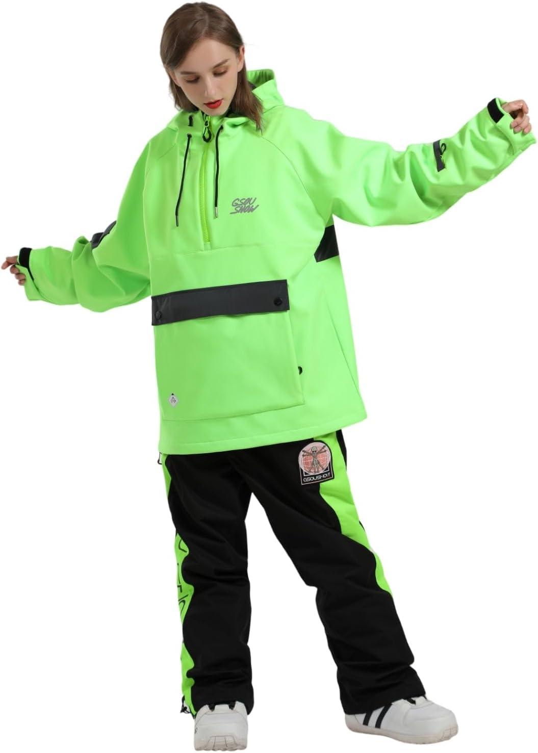 image:imageGSOU SNOW Womens Ski Pants Mens Snowboard Pants Waterproof Snow Pants for Winter Outdoor Sport WarmBlack5