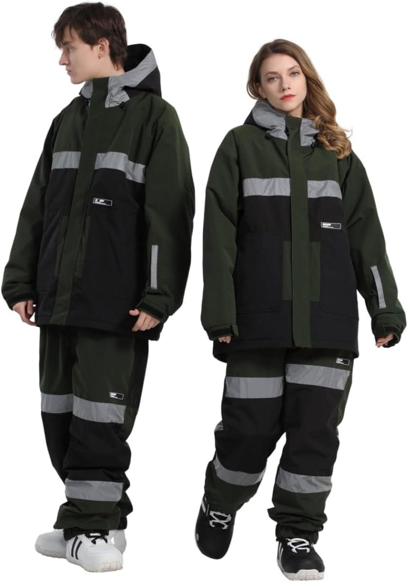 image:imageGSOU SNOW Womens Ski Pants Mens Snowboard Pants Waterproof Snow Pants for Winter Outdoor Sport WarmBlack7
