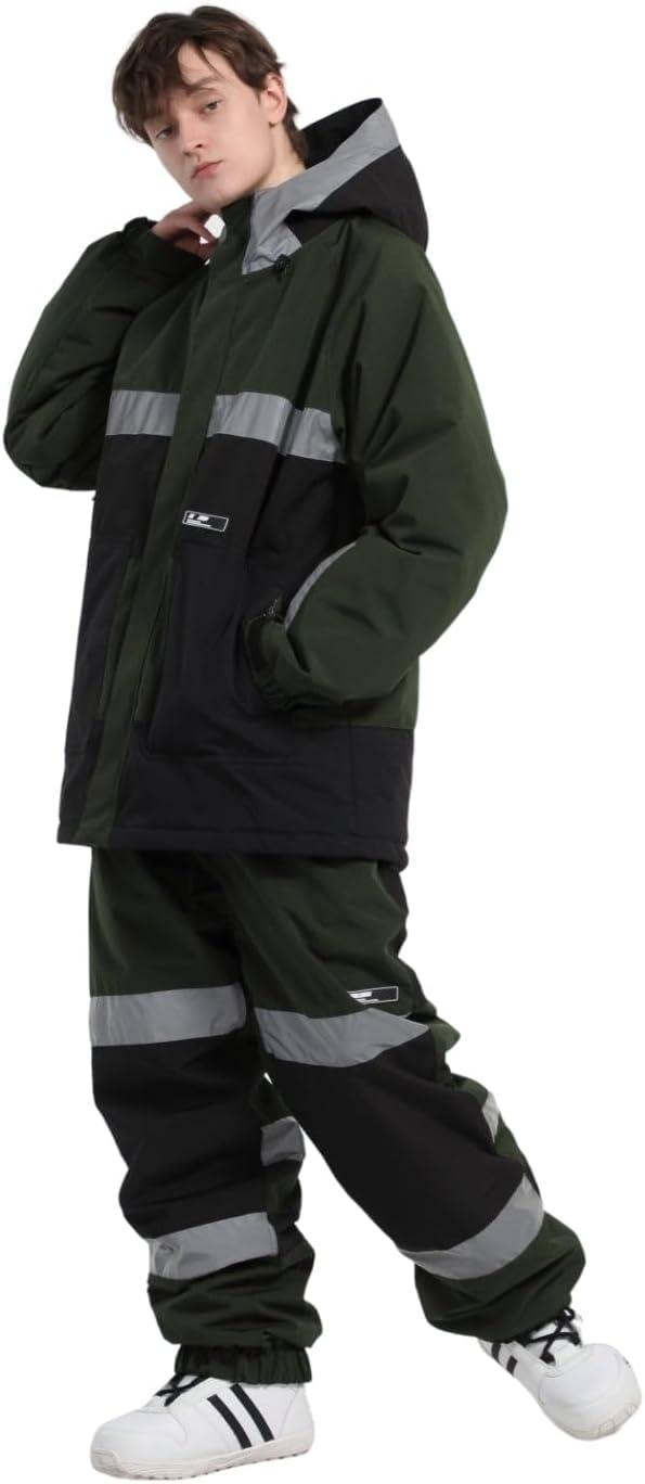 image:imageGSOU SNOW Womens Ski Pants Mens Snowboard Pants Waterproof Snow Pants for Winter Outdoor Sport WarmBlack7
