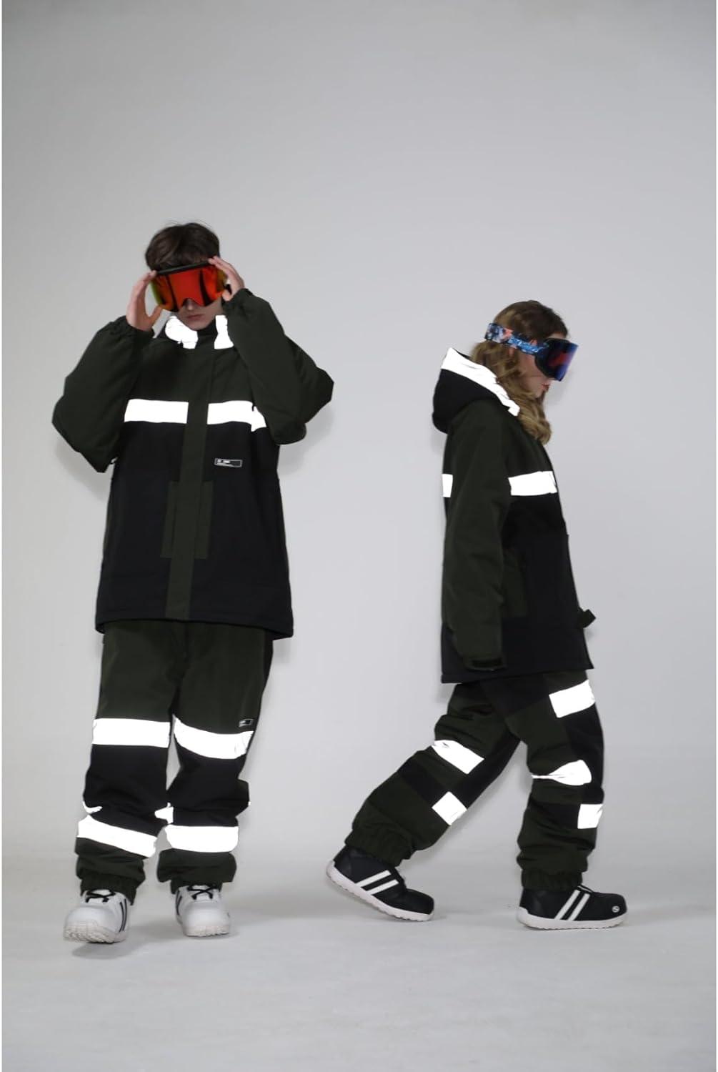 image:imageGSOU SNOW Womens Ski Pants Mens Snowboard Pants Waterproof Snow Pants for Winter Outdoor Sport WarmBlack7