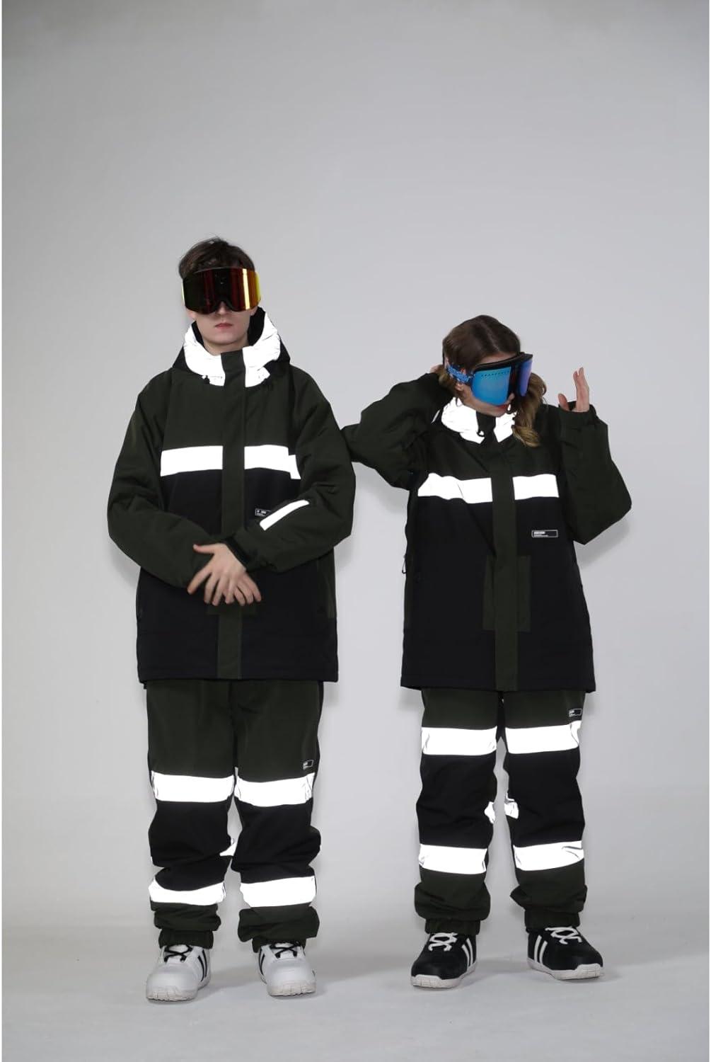 image:imageGSOU SNOW Womens Ski Pants Mens Snowboard Pants Waterproof Snow Pants for Winter Outdoor Sport WarmBlack7