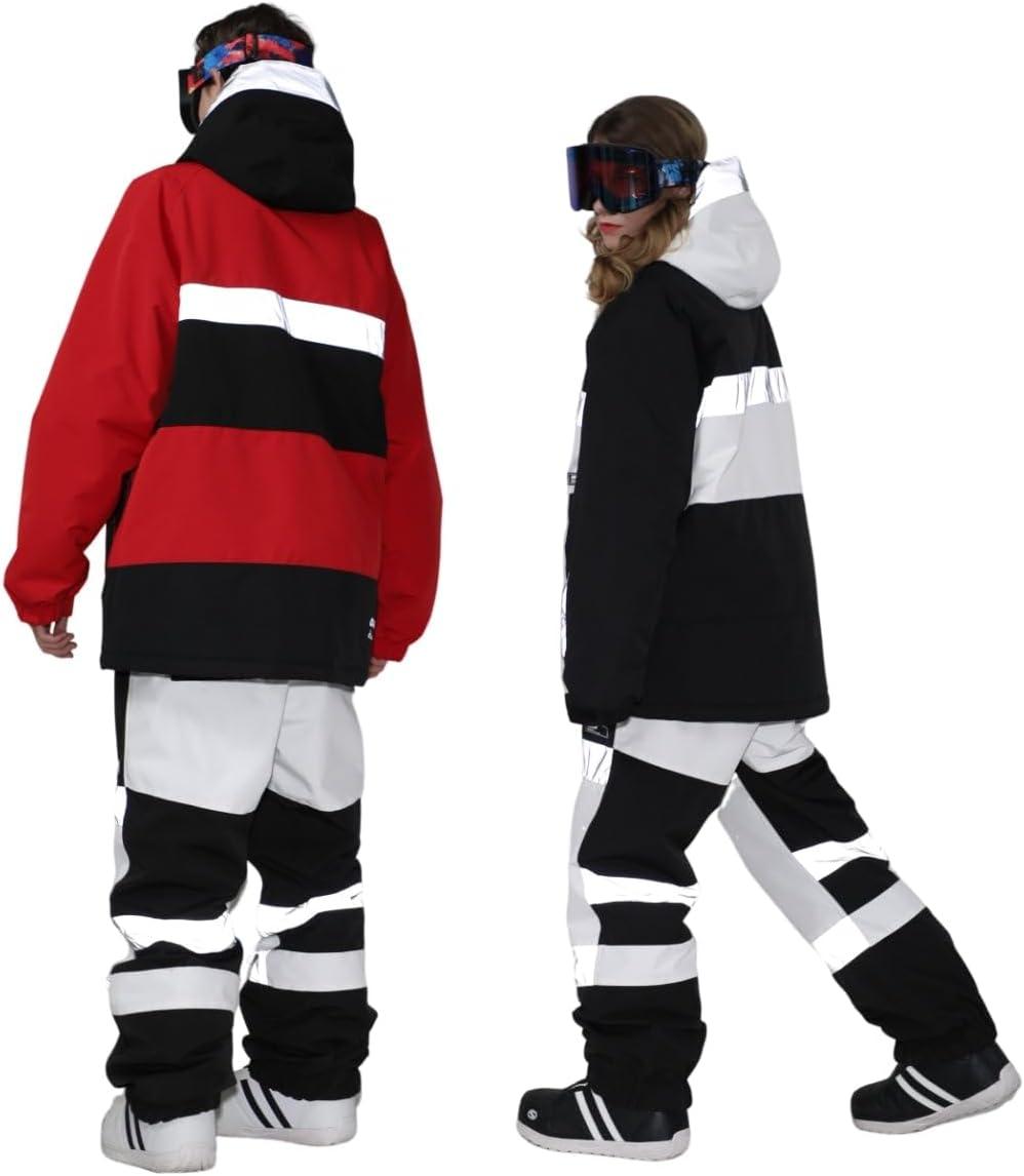 image:imageGSOU SNOW Womens Ski Pants Mens Snowboard Pants Waterproof Snow Pants for Winter Outdoor Sport WarmBlack8