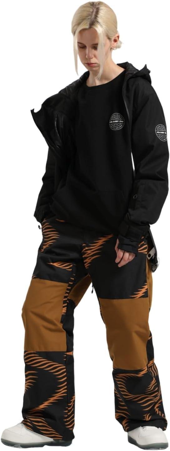 image:imageGSOU SNOW Womens Ski Pants Mens Snowboard Pants Waterproof Snow Pants for Winter Outdoor Sport WarmCoffee1