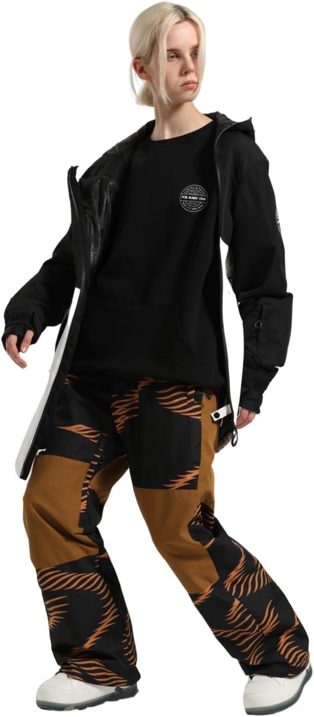 image:imageGSOU SNOW Womens Ski Pants Mens Snowboard Pants Waterproof Snow Pants for Winter Outdoor Sport WarmCoffee1